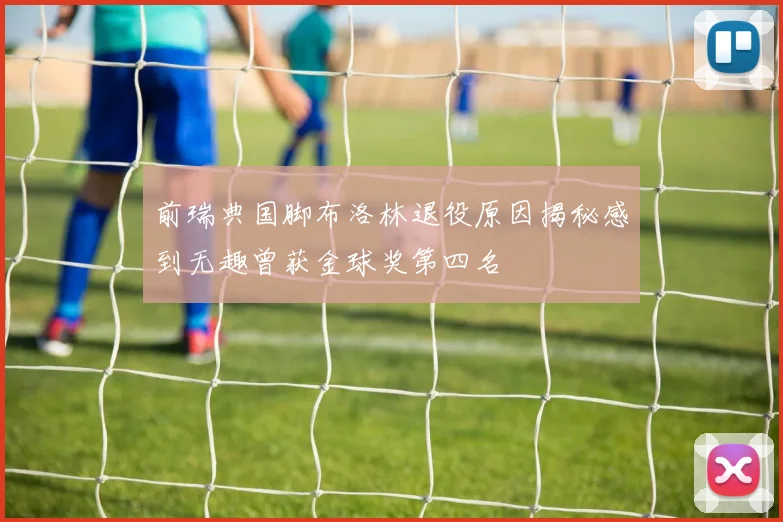 前瑞典国脚布洛林退役原因揭秘感到无趣曾获金球奖第四名